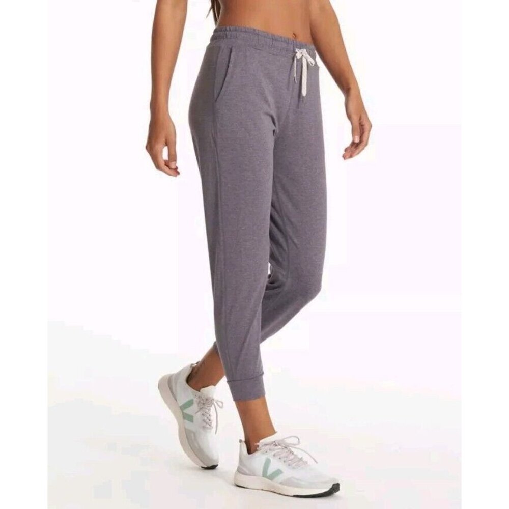 Vuori Womens Dreamknit Performance Joggers Size Small Heathered Light Gray